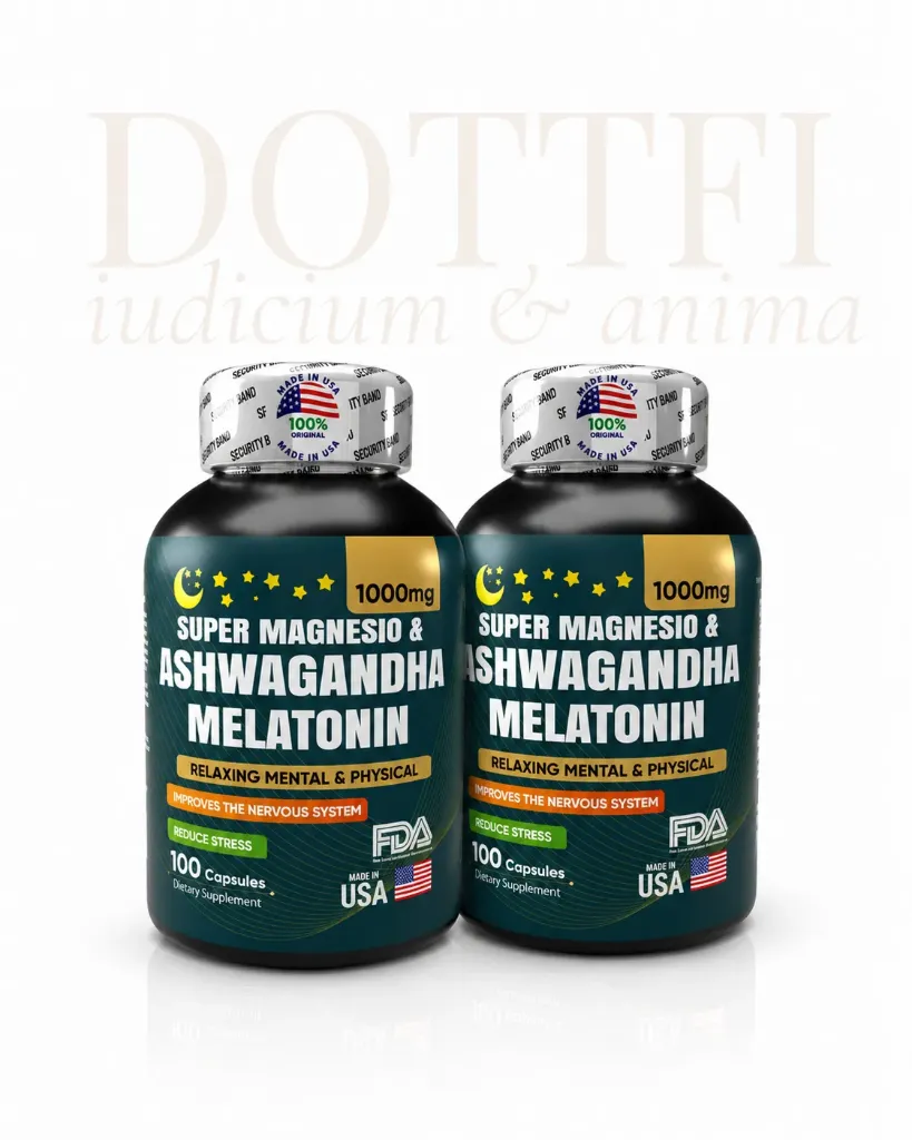 Super Magnesio & Melatonina Ashwagandha X2 (potes)